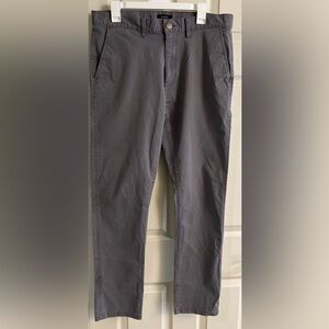 RVCA Light Gray Daggers Fit Pants
